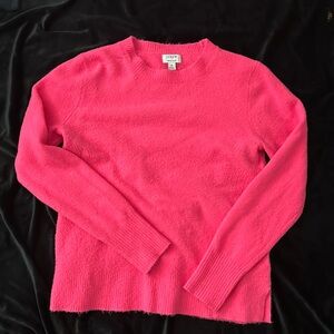 Super soft hot pink J Crew sweater